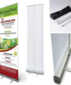 [Giá Sỉ- Siêu Bền] Chân standee cuốn nhôm cường lực loại tốt ( tặng bao đựng chuyên dụng)