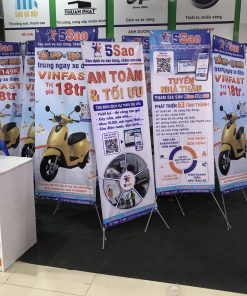 [Giá Xưởng] Combo chân standee X nhựa và standee PP