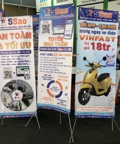 [Giá Xưởng] Combo chân standee X nhựa và standee PP