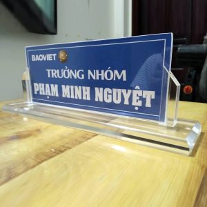 [Giá Xưởng] Biển mica để bàn, Biển chức danh để bàn Đẹp Sài Gòn